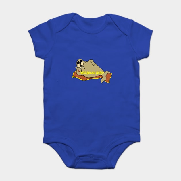 Walrus beach body Baby Bodysuit by artbyluko